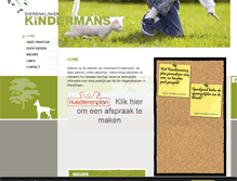 Tablet Screenshot of dierenartskindermans.nl